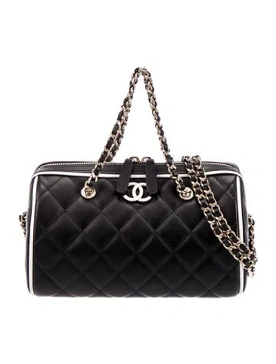 Pre-owned Chanel 2025 Clutch W/chain In Black