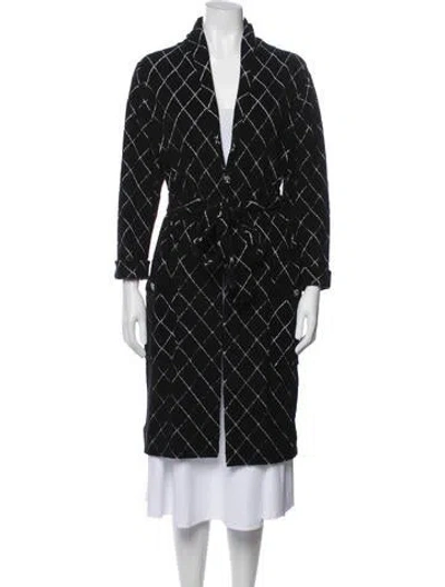 Pre-owned Chanel 2025 Coco Beach Coat In Black