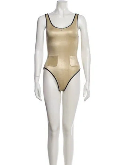 Pre-owned Chanel 2025 Coco Beach One-piece W/ Tags