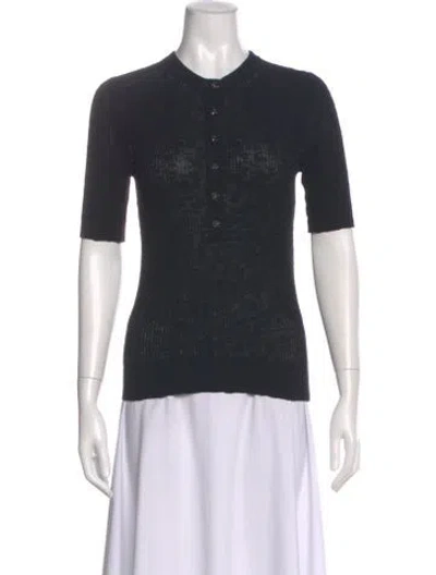 Pre-owned Chanel 2025 Coco Beach Sweater W/ Tags In Black