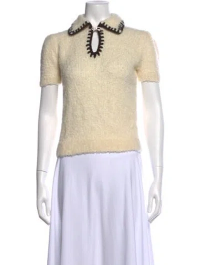 Pre-owned Chanel 2025 Coco Neige Sweater W/ Tags In Neutrals