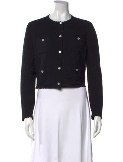 Pre-owned Chanel 2025 Crew Neck Sweater In Black