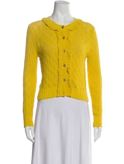 Pre-owned Chanel 2025 Crew Neck Sweater In Yellow