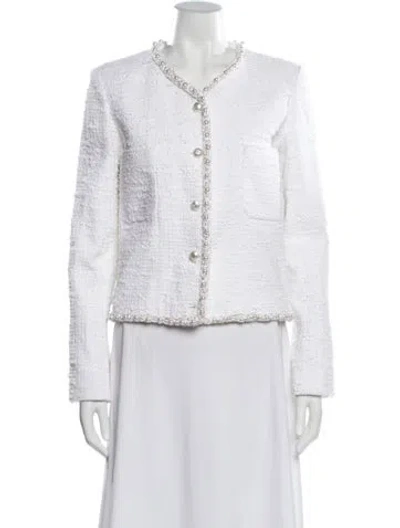 Pre-owned Chanel 2025 Evening Jacket In White