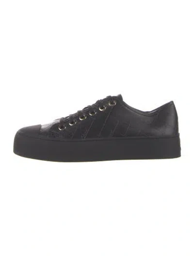 Pre-owned Chanel 2025 Interlocking Cc Logo Chunky Sneakers In Black