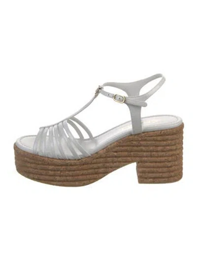 Pre-owned Chanel 2025 Interlocking Cc Logo Espadrilles W/ Tags In White