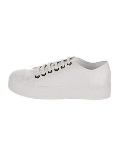 Pre-owned Chanel 2025 Interlocking Cc Logo Sneakers In Neutrals