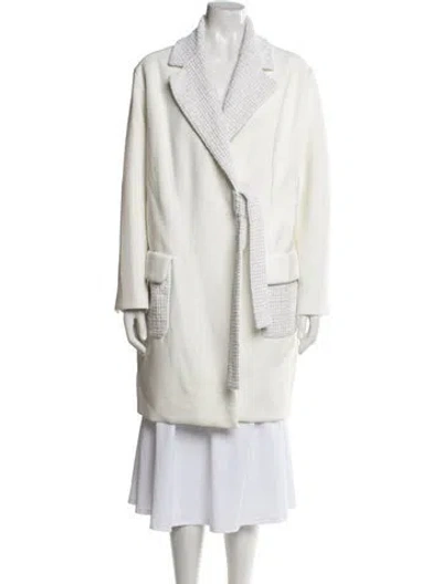 Pre-owned Chanel 2025 Lago Di Como Coat In White