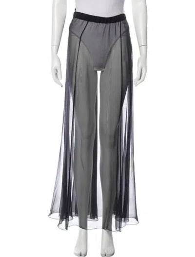 Pre-owned Chanel 2025 Long Skirt In Black