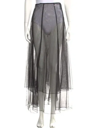 Pre-owned Chanel 2025 Long Skirt W/ Tags In Black