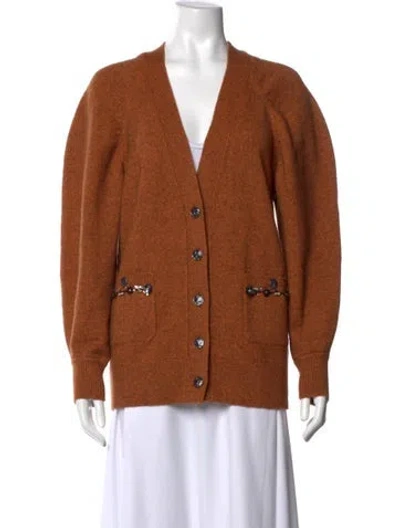 Pre-owned Chanel 2025 Metiers D'art Collection Sweater In Brown