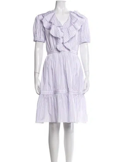 Pre-owned Chanel 2025 Midi Length Dress In Purple