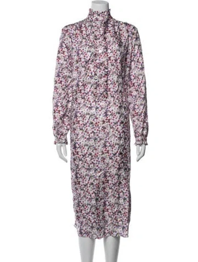 Pre-owned Chanel 2025 Midi Length Dress W/ Tags In Purple