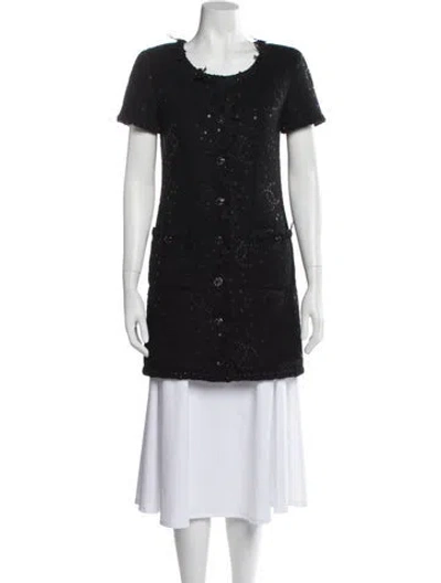 Pre-owned Chanel 2025 Mini Dress In Black
