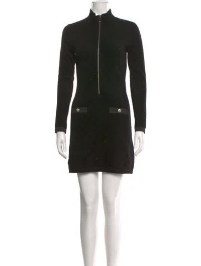 Pre-owned Chanel 2025 Mini Dress In Black