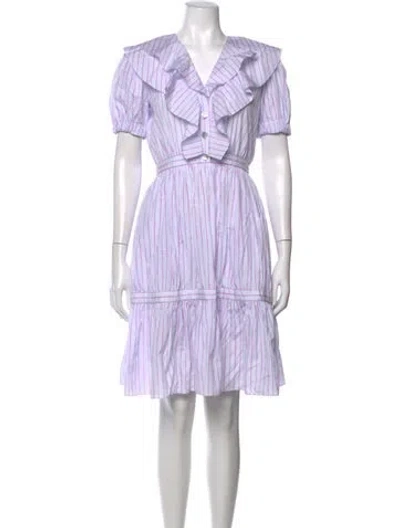 Pre-owned Chanel 2025 Mini Dress In Purple