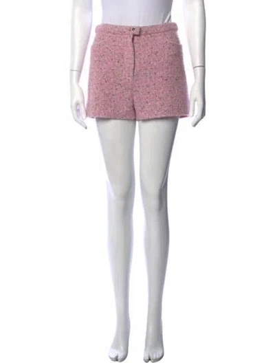 Pre-owned Chanel 2025 Mini Shorts W/ Tags In Red