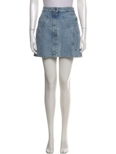 Pre-owned Chanel 2025 Mini Skirt In Blue