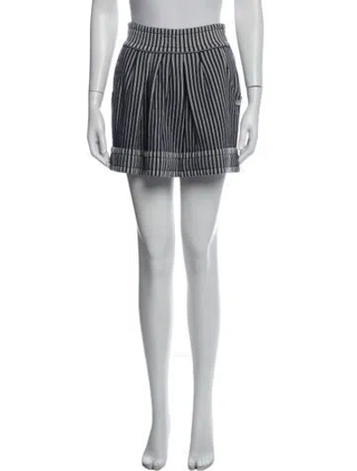 Pre-owned Chanel 2025 Mini Skirt W/ Tags In Blue