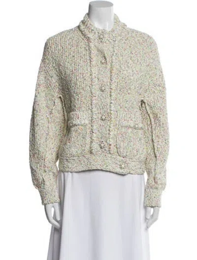 Pre-owned Chanel 2025 Mock Neck Sweater In Neutral