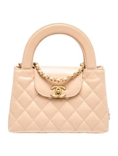 Pre-owned Chanel 2025 Nano Kelly Shopper In Neutral