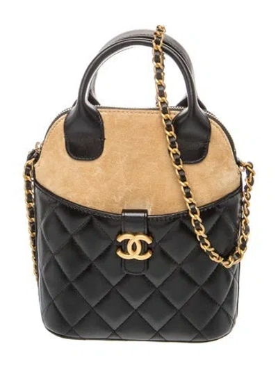 Pre-owned Chanel 2025 Paris-hangzhou Clutch W/ Chain In Black/brown