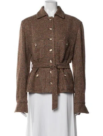 Pre-owned Chanel 2025 Paris-hangzhou Jacket W/ Tags In Brown