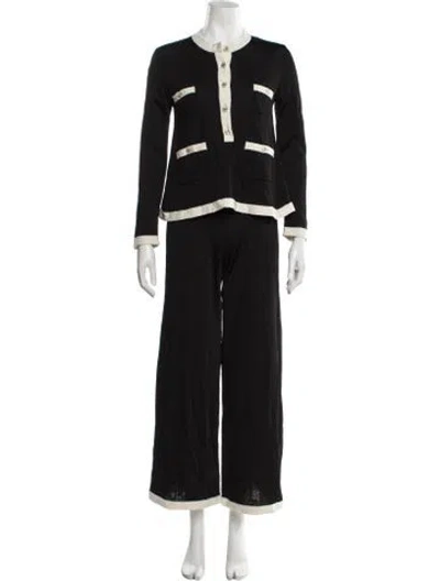 Pre-owned Chanel 2025 Paris-hangzhou Pant Set In Black