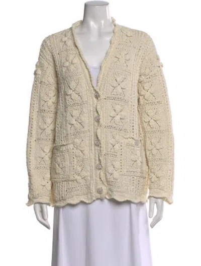 Pre-owned Chanel 2025 Patterned Sweater In Neutral