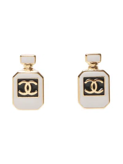 Pre-owned Chanel 2025 Perfume Bottle Earrings