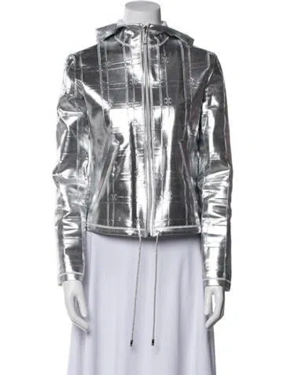 Pre-owned Chanel 2025 Printed Biker Jacket