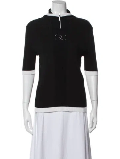 Pre-owned Chanel 2025 Short Sleeve Polo In Black