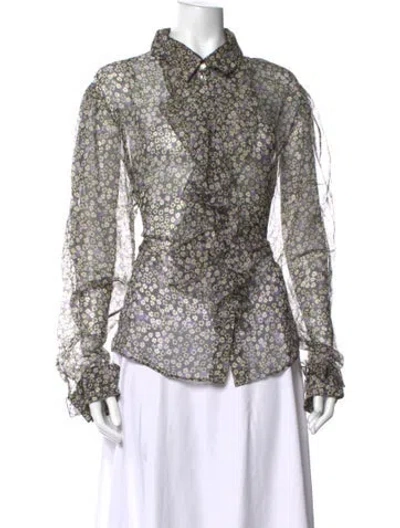 Pre-owned Chanel 2025 Silk Blouse In Multicolor