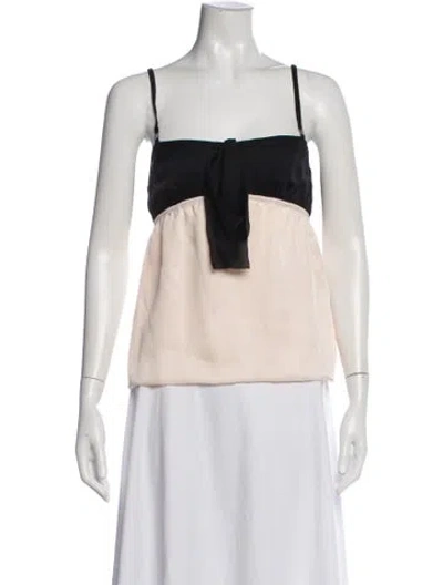 Pre-owned Chanel 2025 Silk Top W/ Tags In Neutral