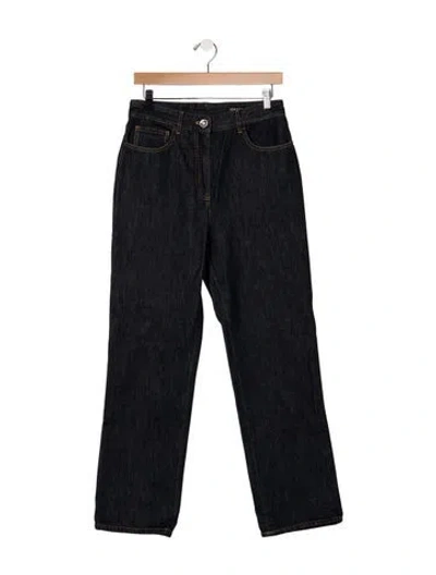 Pre-owned Chanel 2025 Straight Leg Jeans In Black