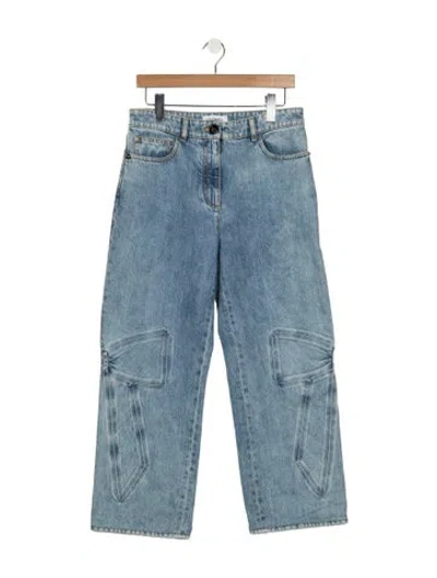 Pre-owned Chanel 2025 Straight Leg Jeans In Blue