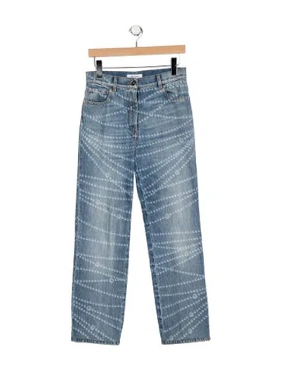 Pre-owned Chanel 2025 Straight Leg Jeans In Blue
