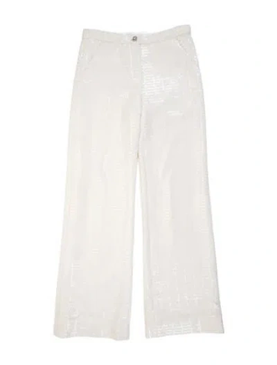 Pre-owned Chanel 2025 Straight Leg Pants W/ Tags In Neutrals