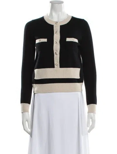 Pre-owned Chanel 2025 Trompe-l'œil Sweater In Black