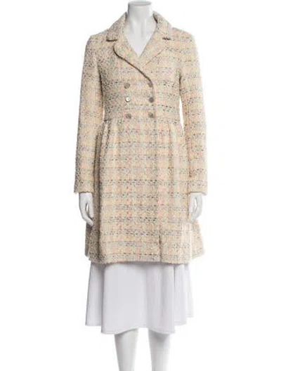 Pre-owned Chanel 2025 Tweed Coat In Neutral