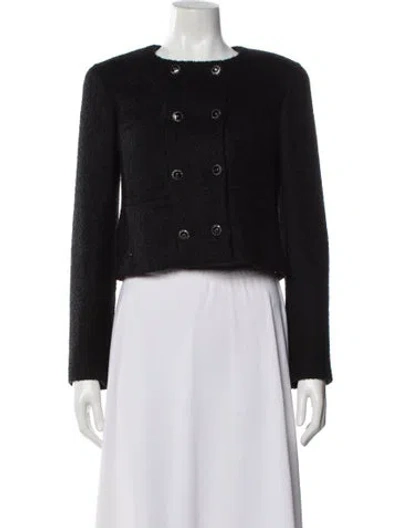 Pre-owned Chanel 2025 Tweed Evening Jacket In Black