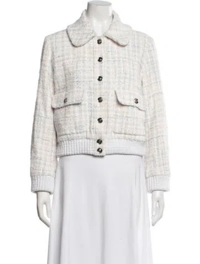 Pre-owned Chanel 2025 Tweed Jacket W/ Tags In White