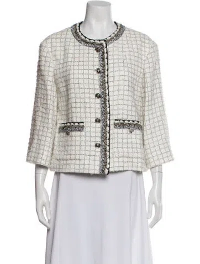 Pre-owned Chanel 2025 Tweed Pattern Jacket In Multi