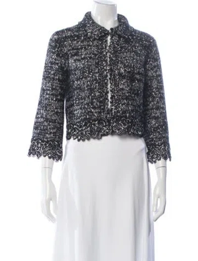 Pre-owned Chanel 2025 Tweed Pattern Sweater In Blue