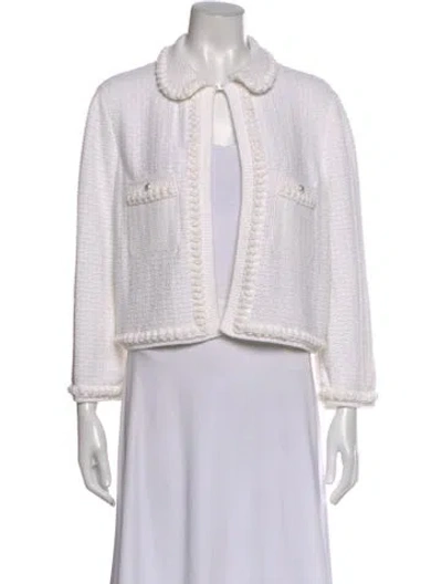 Pre-owned Chanel 2025 Tweed Pattern Sweater In Pink