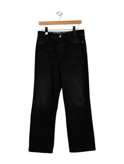 Pre-owned Chanel 2025 Wide Leg Jeans In Black