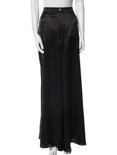 Pre-owned Chanel 2025 Wide Leg Pants In Black