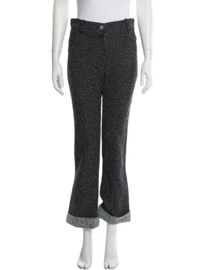 Pre-owned Chanel 2025 Wide Leg Pants In Black