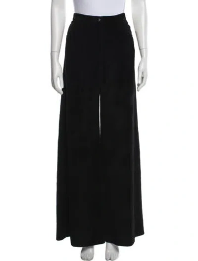Pre-owned Chanel 2025 Wide Leg Pants In Black