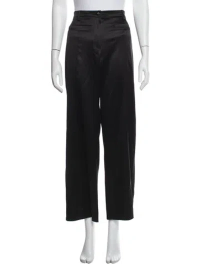Pre-owned Chanel 2025 Wide Leg Pants In Black